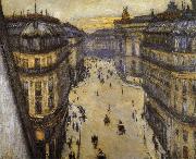 Gustave Caillebotte Look down from sixth floor oil painting